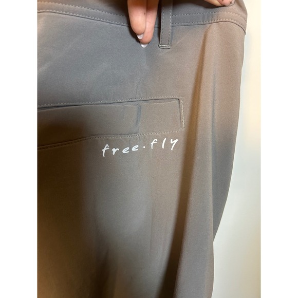 FREE FLY Mens Gray Quick Dry Performance Outdoor Shorts Size 42 - Picture 6 of 9
